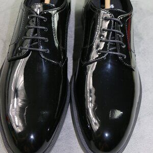 HUGO BOSS Men’s NEW $180 Black Patent Leather Colby Derby Dress Shoes Size US 7